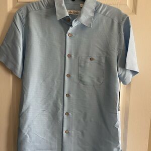 Joe Marlin Bayside Blue Short-Sleeve Button-Up Shirt